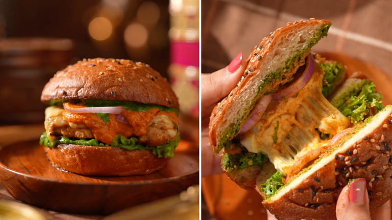 The Butter Chicken Burger