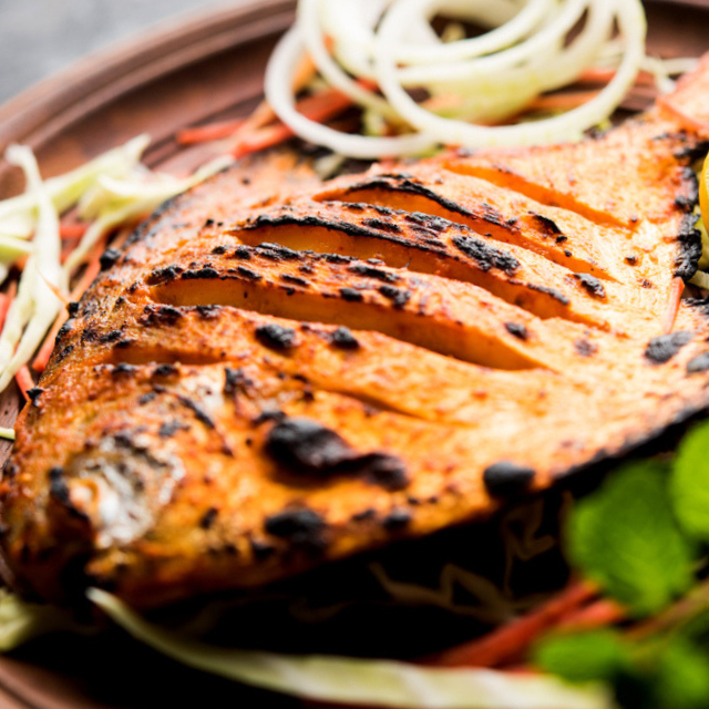 Mrs Balbir Singh's | Grilled Tandoori Pomfret