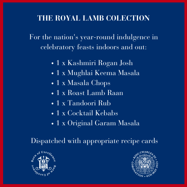 7-PACK: The Royal Lamb Collection - Gourmet Indian Spice Blends by Mrs Balbir Singh®