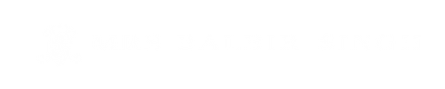 Mrs Balbir Singh logo white