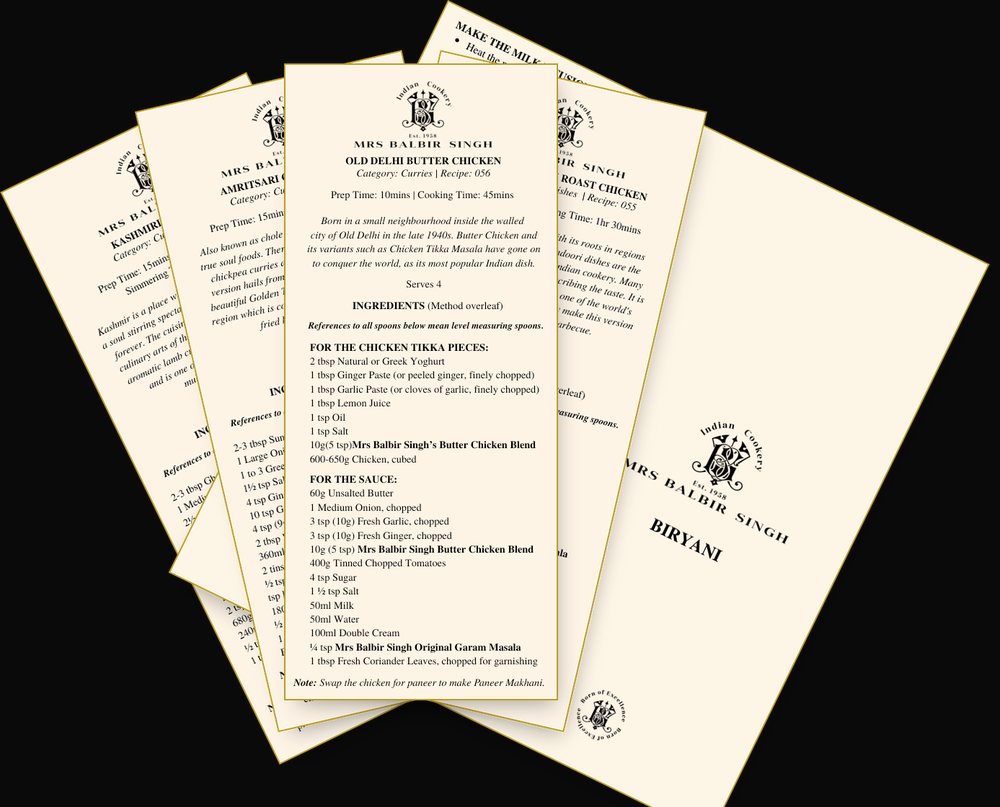 The recipe cards our customers love