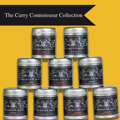 9-PACK: The Curry Connoisseur Collection - Gourmet Indian Spice Blends by Mrs Balbir Singh®