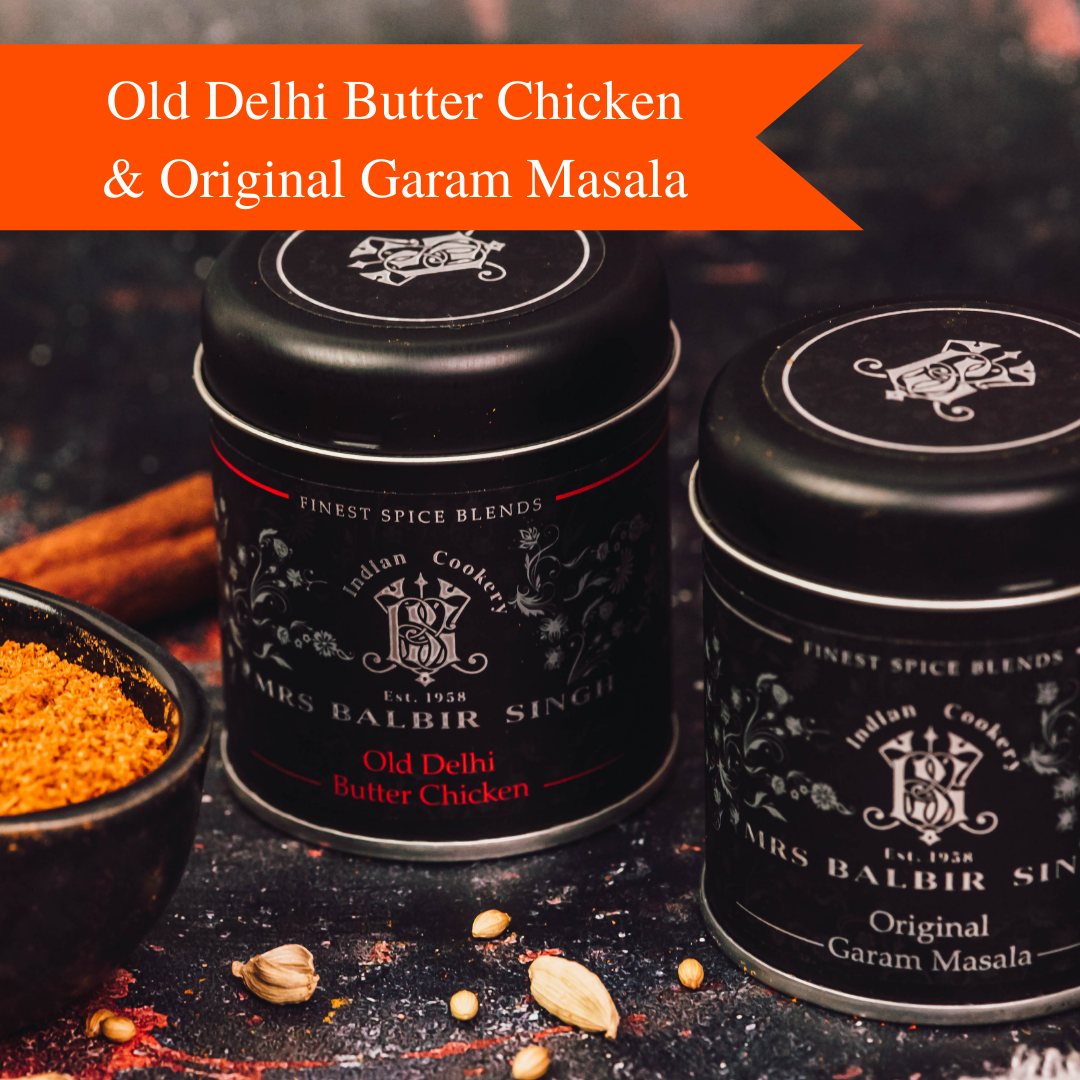 2-PACK: Old Delhi Butter Chicken & Original Garam Masala - Gourmet Indian Spice Blends by Mrs Balbir Singh®