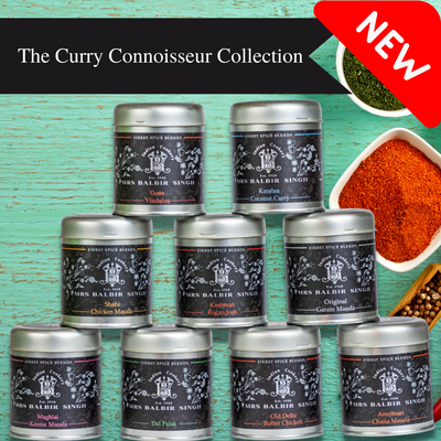9-PACK: The Curry Connoisseur Collection - Gourmet Indian Spice Blends by Mrs Balbir Singh®