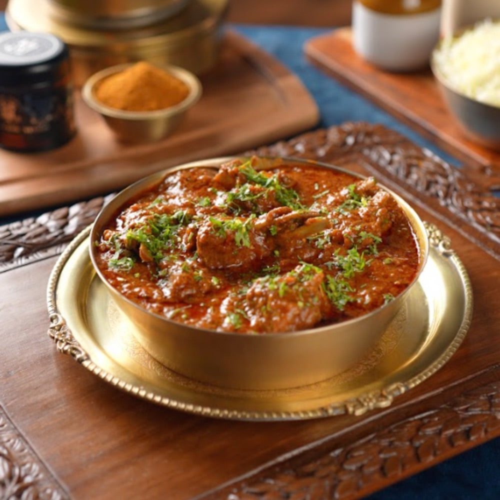 Kashmiri Rogan Josh cooked at home