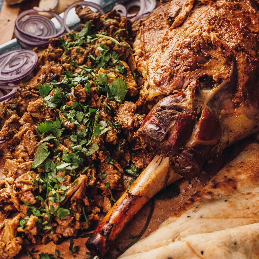 Roast Lamb Raan cooked at home